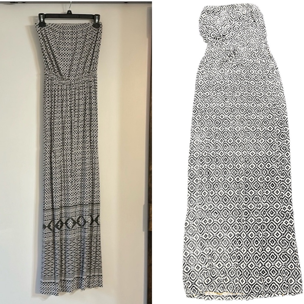 BOGO Old Navy Geometric Strapless Maxi Dresses
